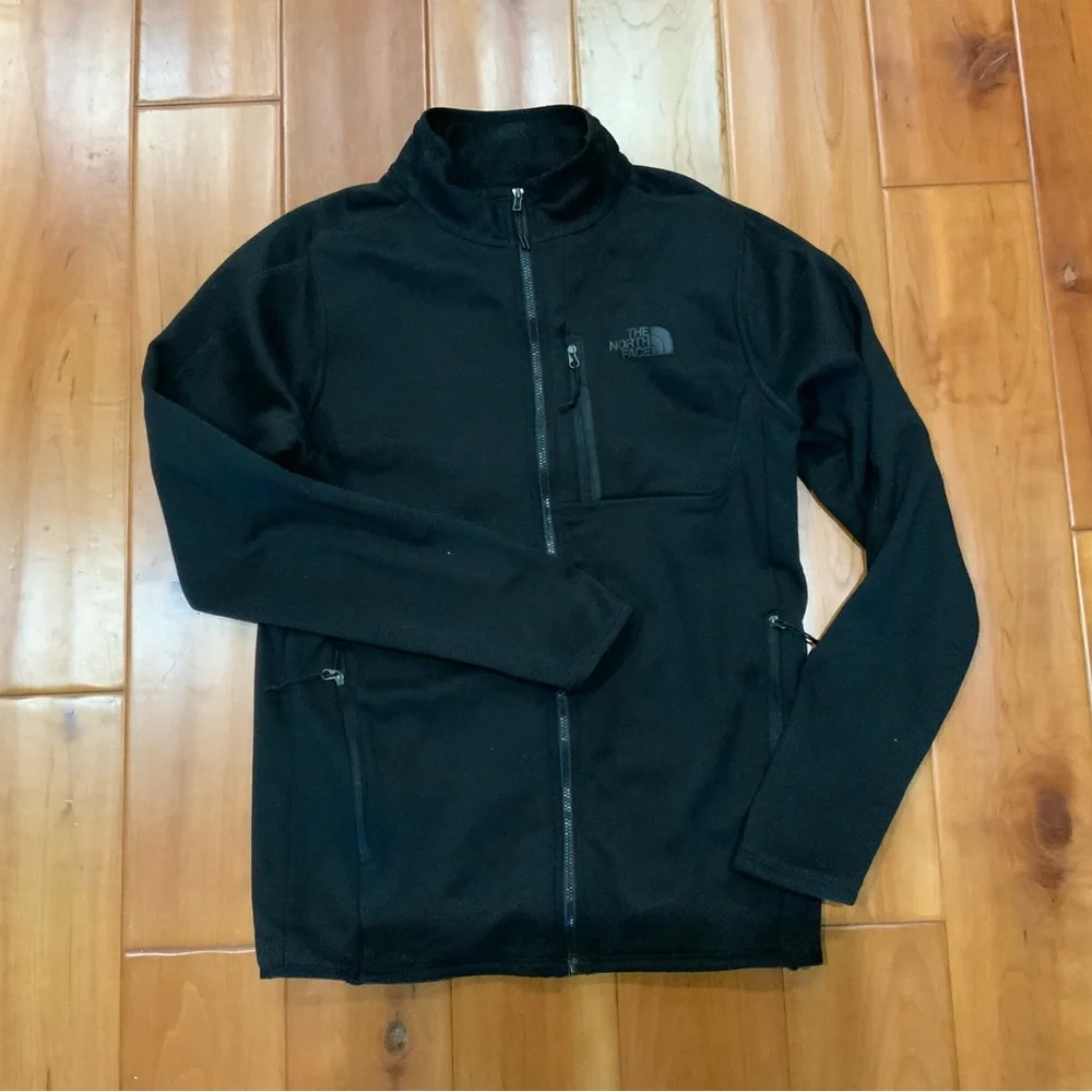 The North Face black fleece jacket size S